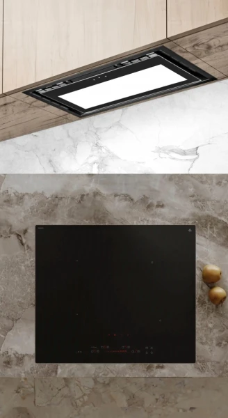Płyta indukcyjna Ciarko CulinaSync Advanced Matte 60 cm + okap Su Mini 60