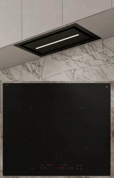 Płyta indukcyjna Ciarko CulinaSync Advanced Matte 60 cm + okap Uno 55