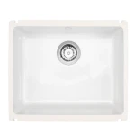  Zlewozmywak podwieszany Sonra Lagos 500 U Crystal White 58 Ceramiczny
