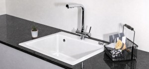 Zlewozmywak nakładany Sonra Makara 60 Crystal White 58 Ceramiczny