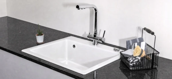 Zlewozmywak nakładany Sonra Makara 60 Crystal White 58 Ceramiczny