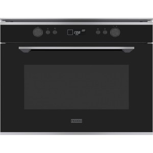 Piekarnik kompaktowy Franke FMY 45 MW XS z funkcją mikrofali Czarne szkło/stal szlachetna