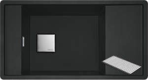 Zlewozmywak nakładany Franke Fresno FSG 611 Fragranit+ Czarny Mat